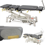 Habys Κρεβάτι Μασάζ Φυσικοθεραπείας Upright Chiro Z7 σε Γκρι Χρώμα